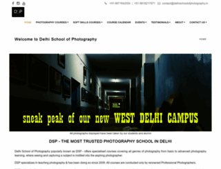 delhischoolofphotography.in screenshot
