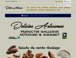 deliciasartesanas.com screenshot