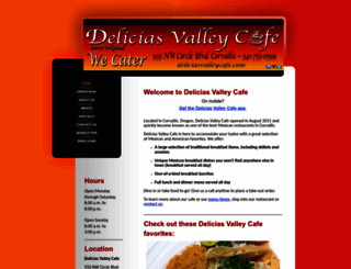 deliciasvalleycafe.com screenshot