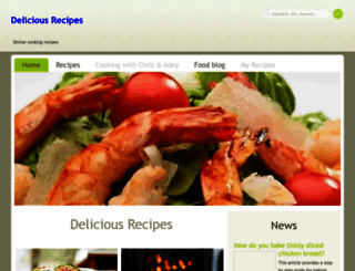 delicious-recipes.co.uk screenshot