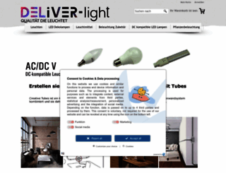 deliver-light.de screenshot