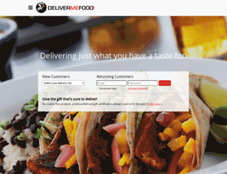 delivermefood.com screenshot