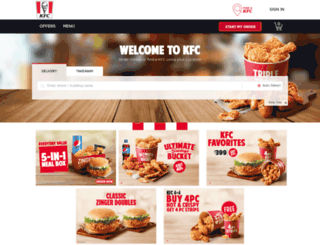 delivery.kfc.co.in screenshot