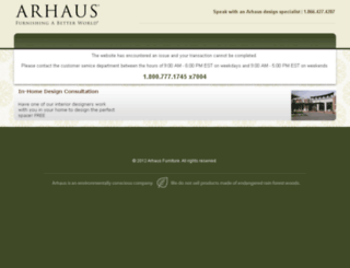 deliveryscheduling.arhaus.com screenshot