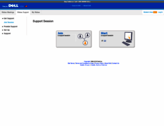 dell.webex.com screenshot