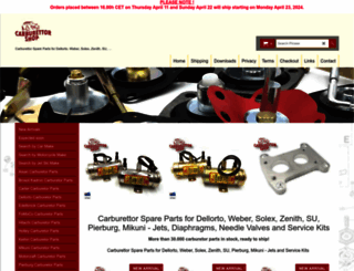 dellortoshop.com screenshot