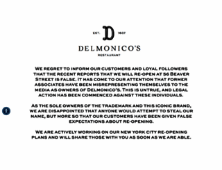 delmonicosny.com screenshot