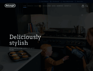 delonghi-cookers.co.uk screenshot