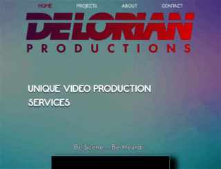 delorianproductions.com screenshot