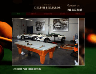 delphibilliards.com screenshot