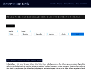 deltaairlinereservation.com screenshot