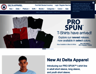 deltaapparel.com screenshot