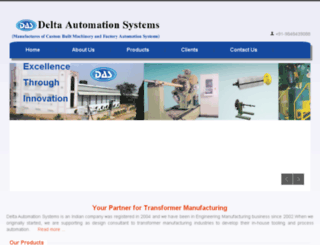 deltaautomationsystems.in screenshot