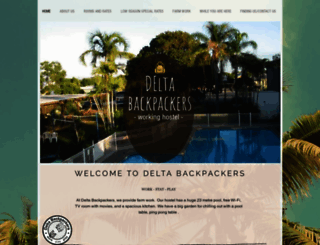 deltabackpackers.com screenshot