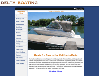 deltaboating.com screenshot