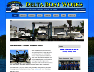 deltaboatworks.com screenshot