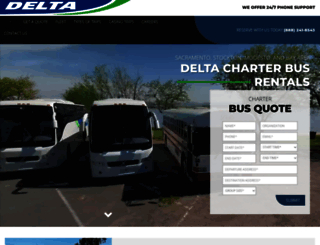 deltacharterbus.com screenshot