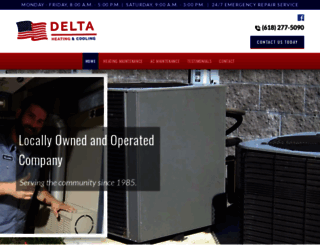 deltailhvac.com screenshot