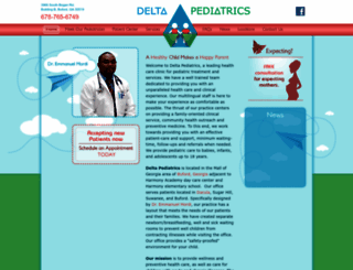 deltapediatrics.com screenshot