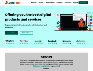 deltatechnepal.com screenshot