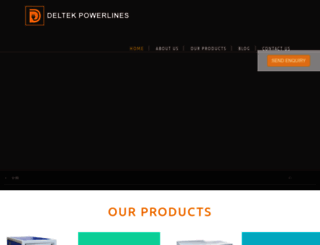 deltekpowerlines.co.in screenshot