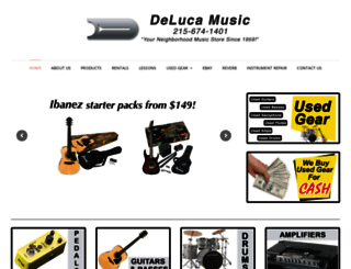 delucamusic.com screenshot