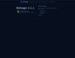deluge-torrent.org screenshot