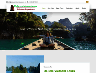 deluxevietnamtours.com screenshot
