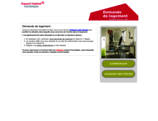 demande-logement.espacil.com screenshot