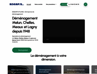 demenagement-edgar.com screenshot