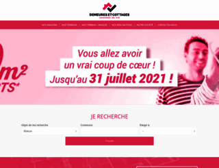 demeures-et-maisons-bois.com screenshot