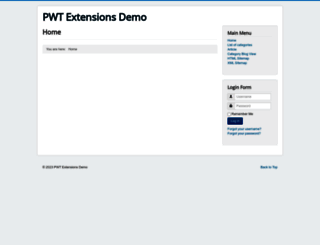 demo-extensions.perfectwebteam.com screenshot