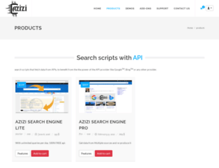 demo.azizisearch.com screenshot