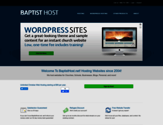 demo.baptisthost.net screenshot