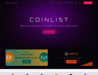 demo.coinlist.co screenshot