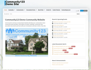 demo.community123.com screenshot