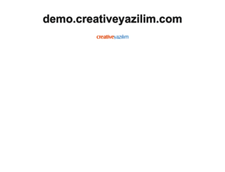 demo.creativeyazilim.com screenshot