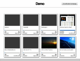 demo.crowdhoster.com screenshot