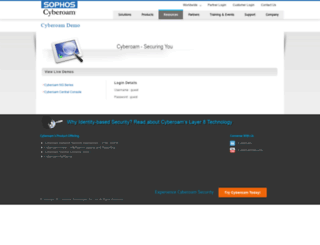 demo.cyberoam.com screenshot