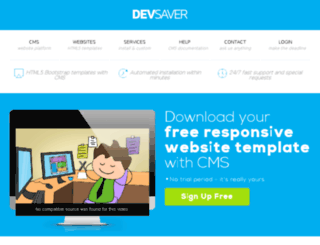 demo.devsaver.com screenshot