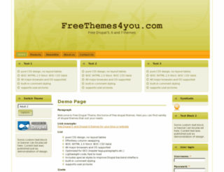 demo.freethemes4you.com screenshot