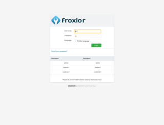 demo.froxlor.org screenshot