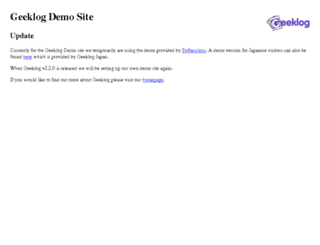 demo.geeklog.net screenshot