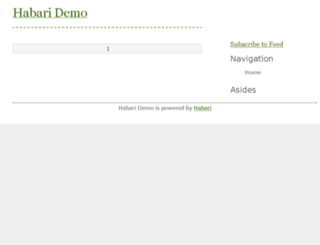 demo.habariproject.org screenshot