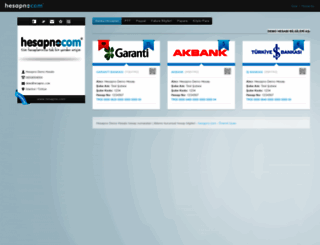 demo.hesapno.com screenshot