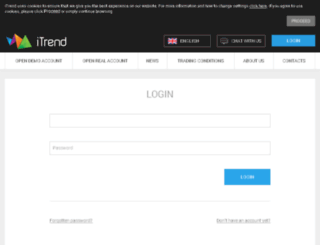 demo.itrend.com screenshot