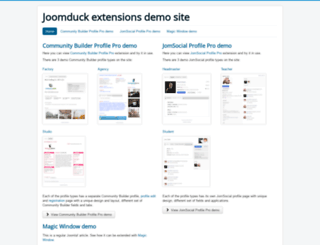 demo.joomduck.com screenshot
