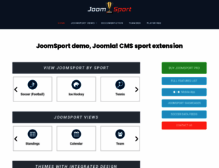 demo.joomsport.com screenshot