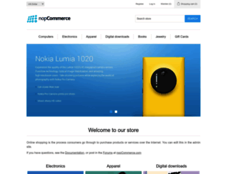 demo.nopcommerce.com screenshot