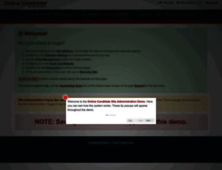 demo.onlinecandidate.com screenshot